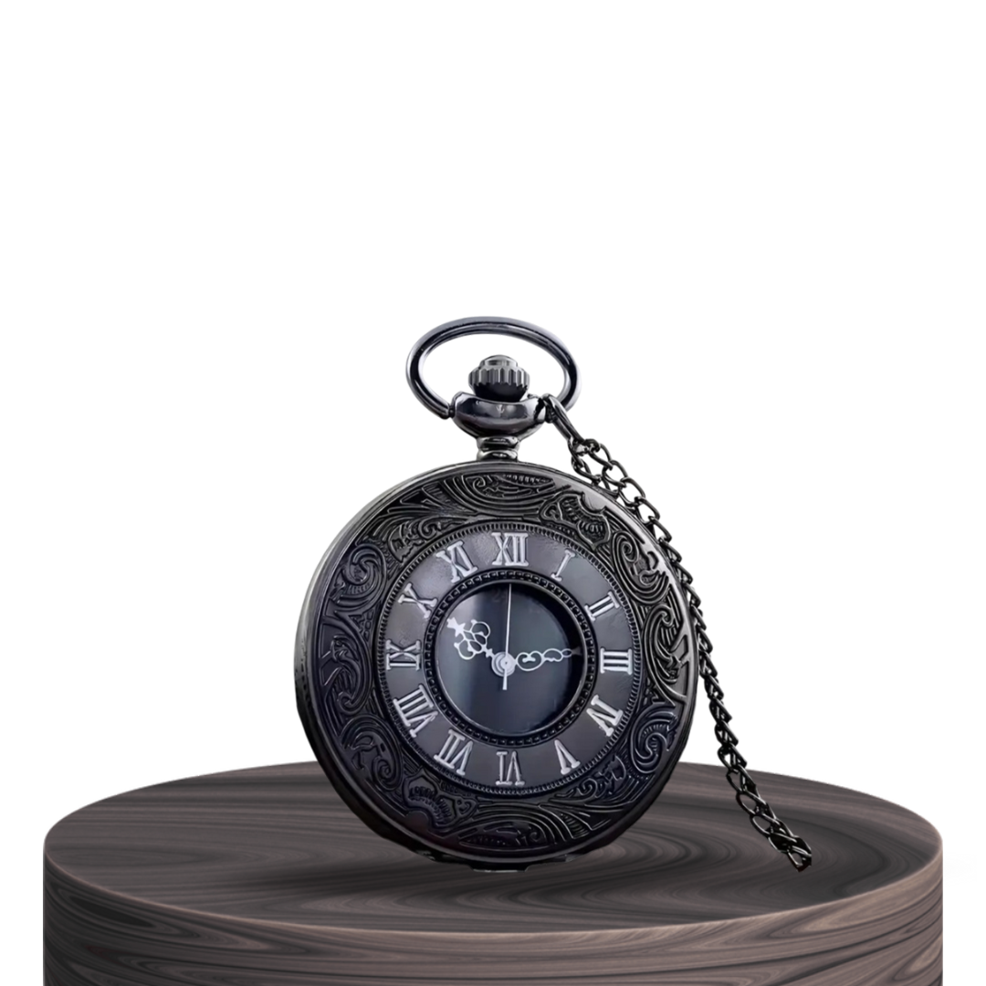 Relógio De Bolso Ornamentado Com Algarismos Romanos | 45mm