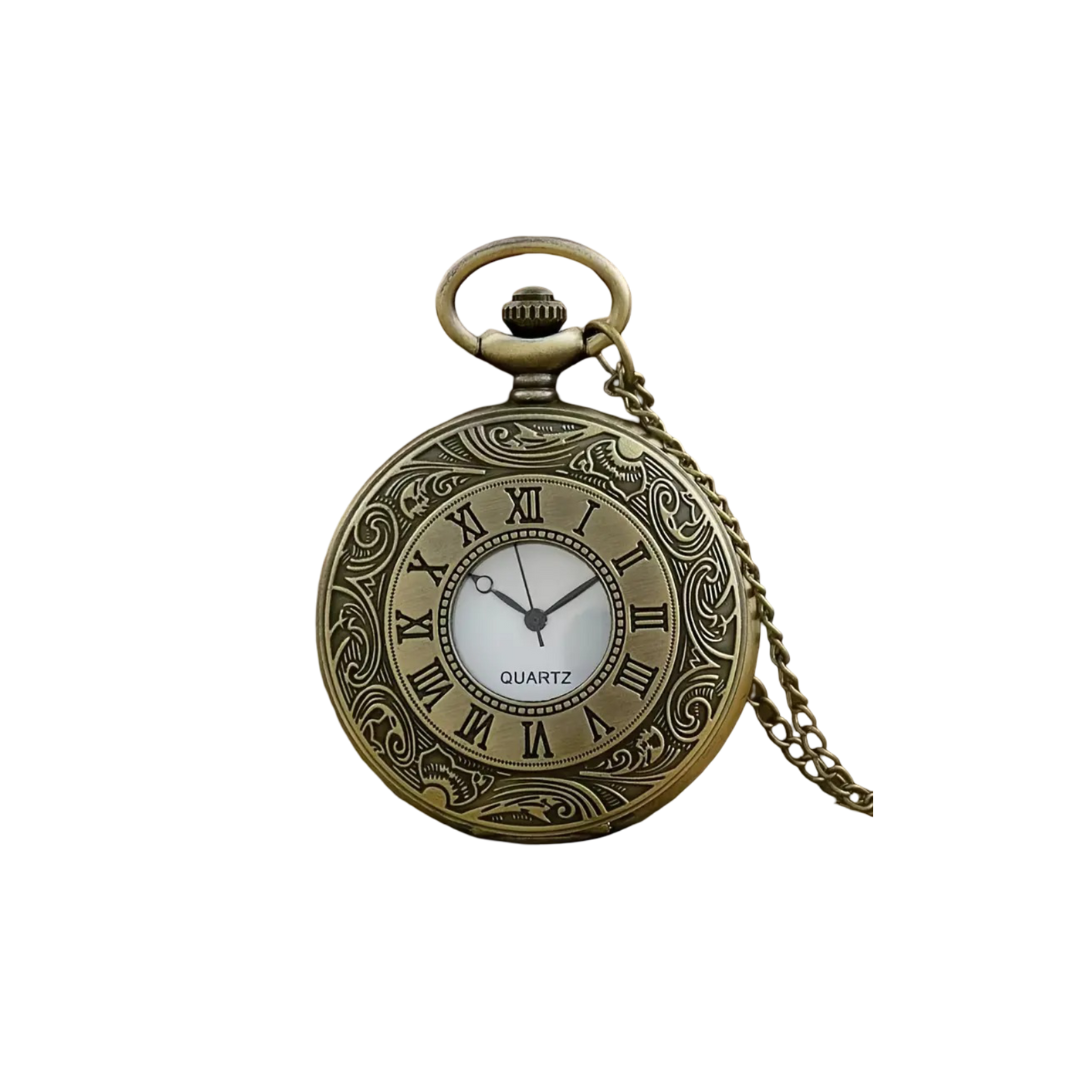 Relógio De Bolso Ornamentado Com Algarismos Romanos | 45mm