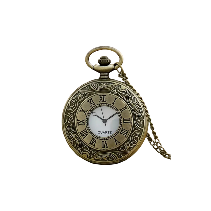 Relógio De Bolso Ornamentado Com Algarismos Romanos | 45mm