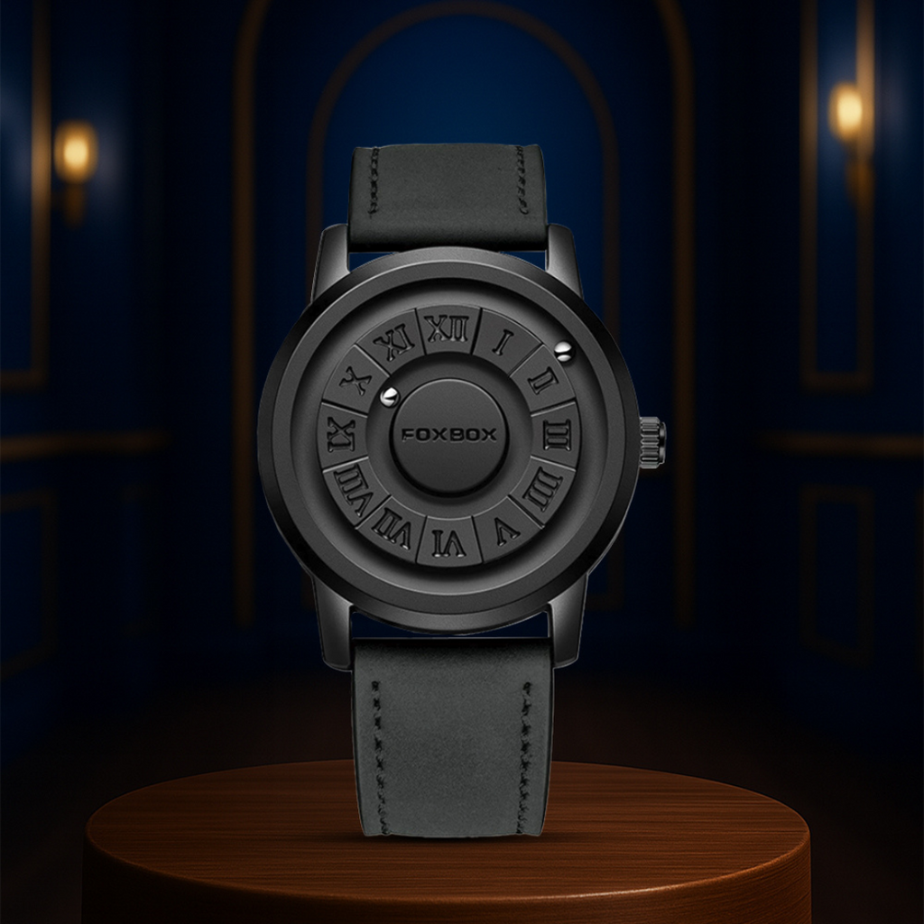 Relógio De Pulso Masculino Casual Estiloso Com Mostrador Preto | 42mm