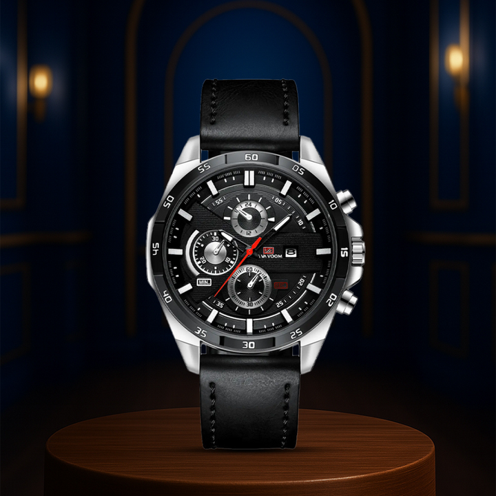 Relógio Cronógrafo Masculino Luxuoso | 46mm