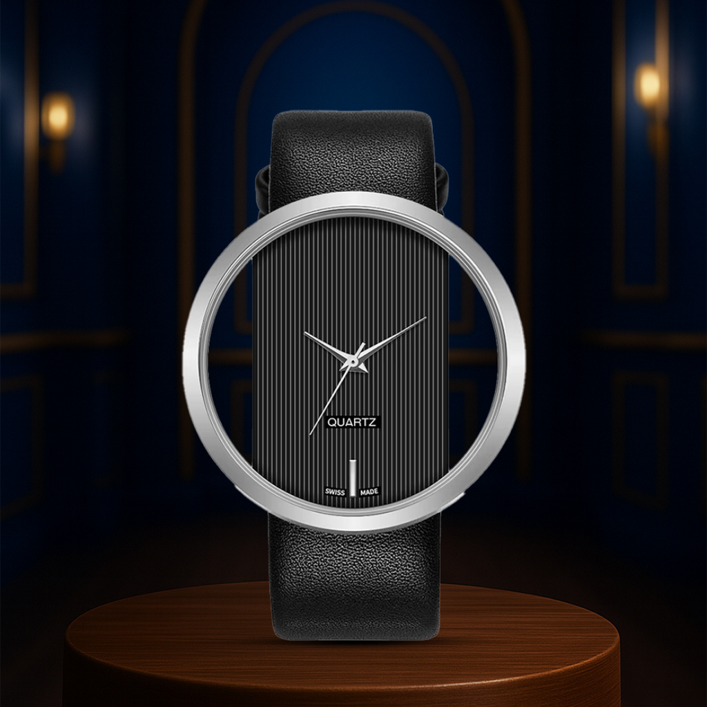 Relógio Masculino Minimalista Transparente | 40mm