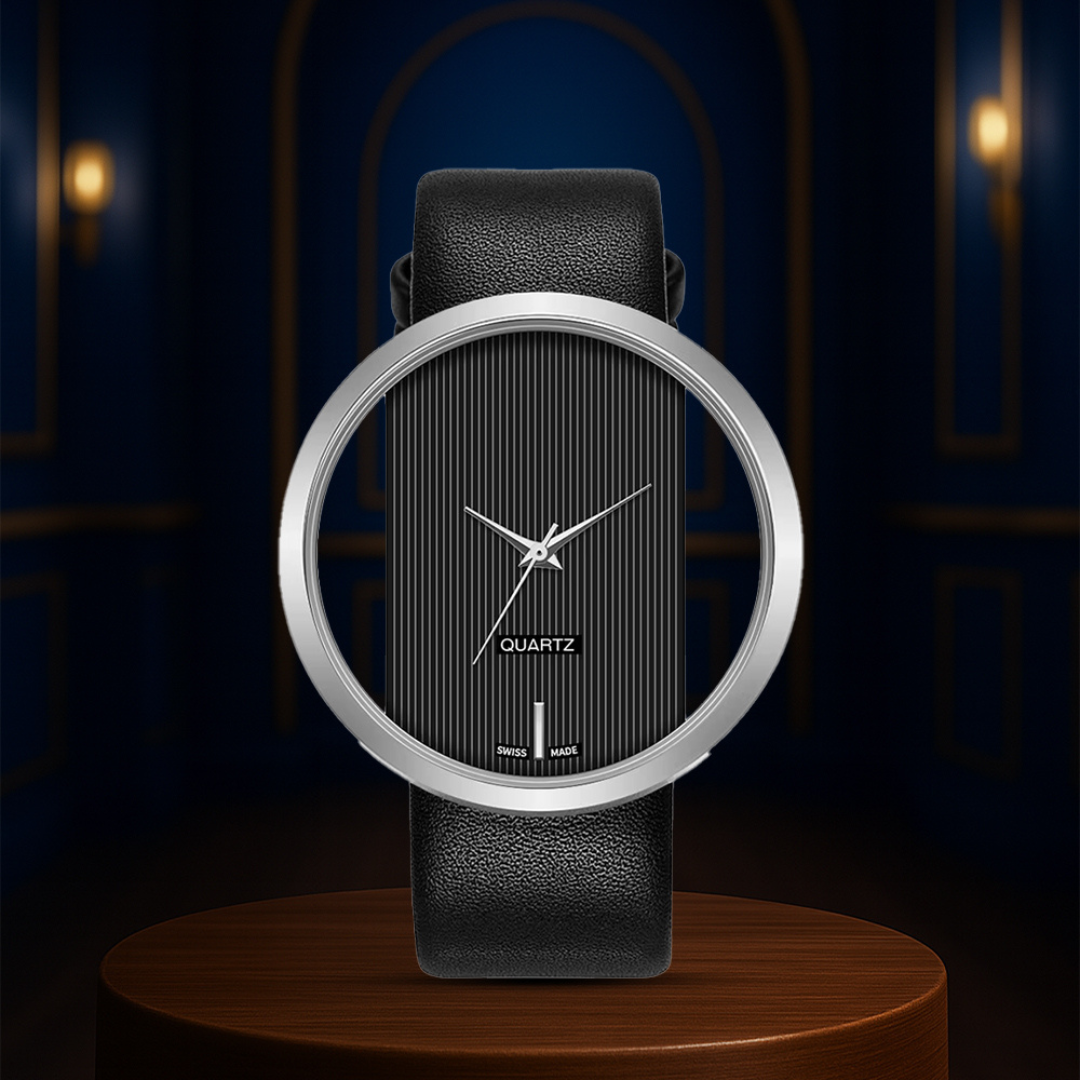 Relógio Masculino Minimalista Transparente | 40mm