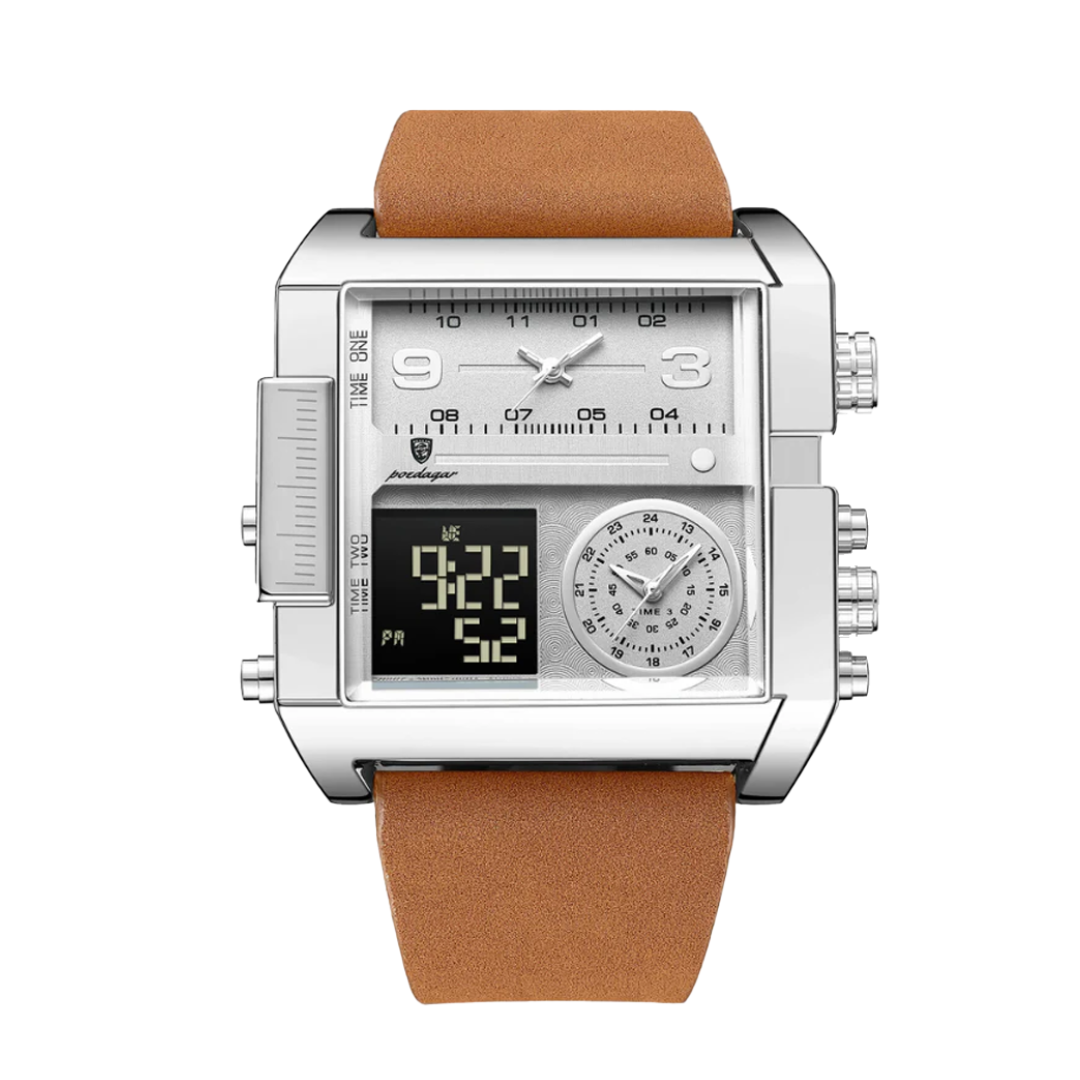 Relógio De Fusão Com Duplo Mostrador | 51mm