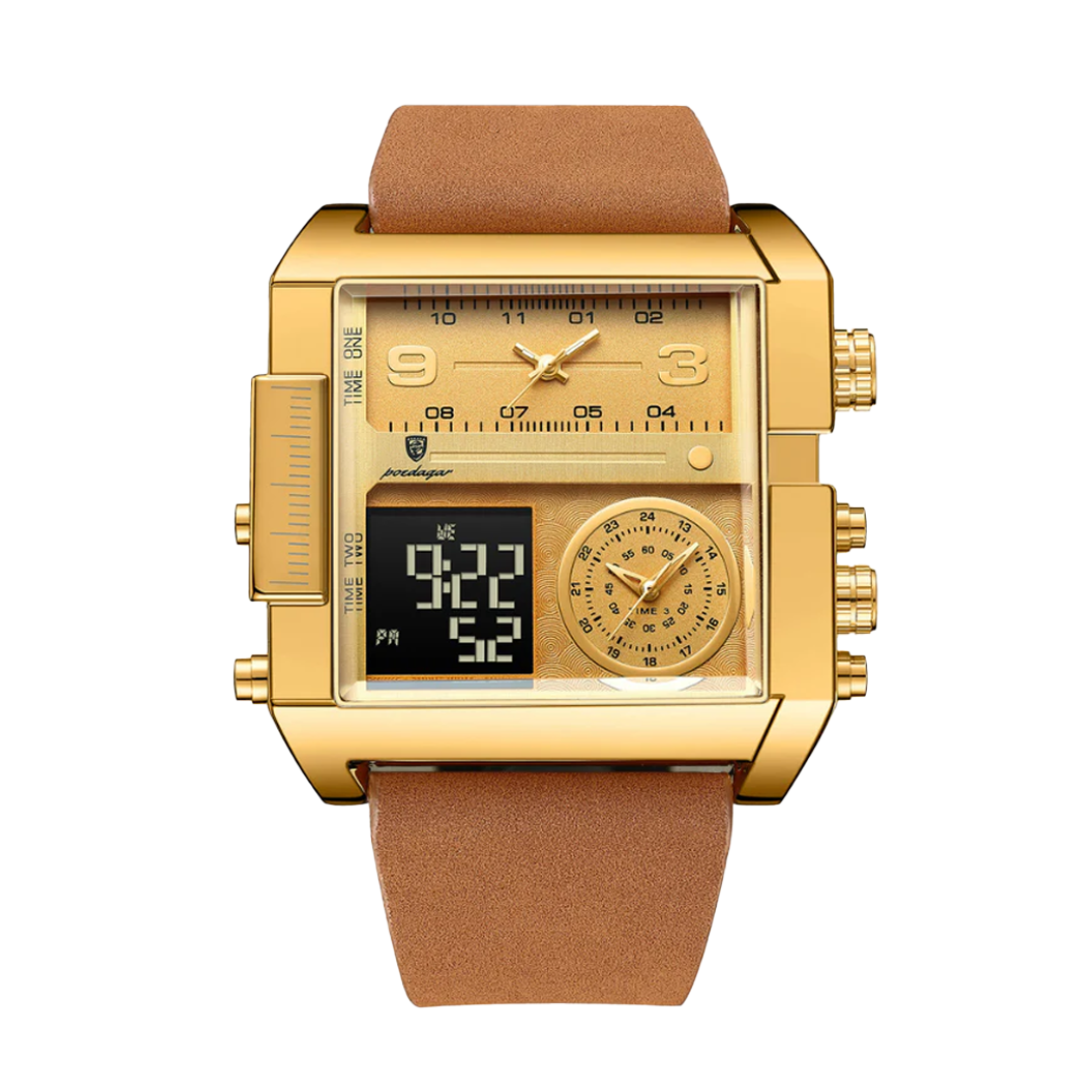 Relógio De Fusão Com Duplo Mostrador | 51mm